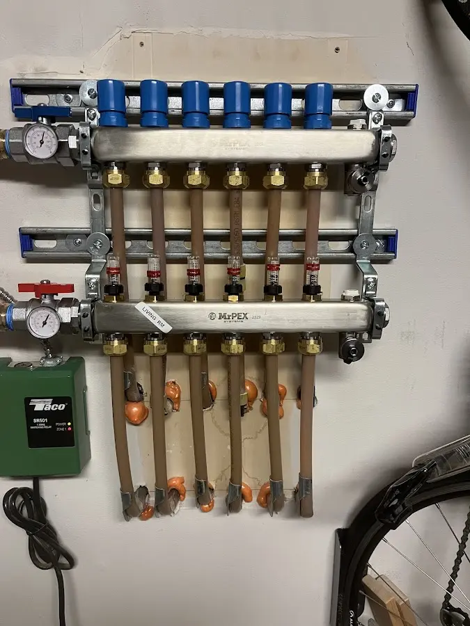 Plumber performing Gas Line Installation at a residential property in Stephenville